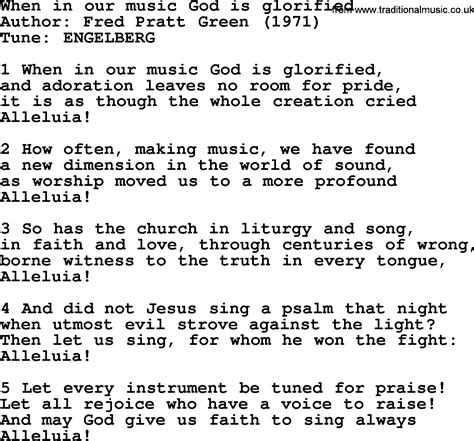 Popular & Most Sung Church Hymns & Songs with Lyrics, PDF .